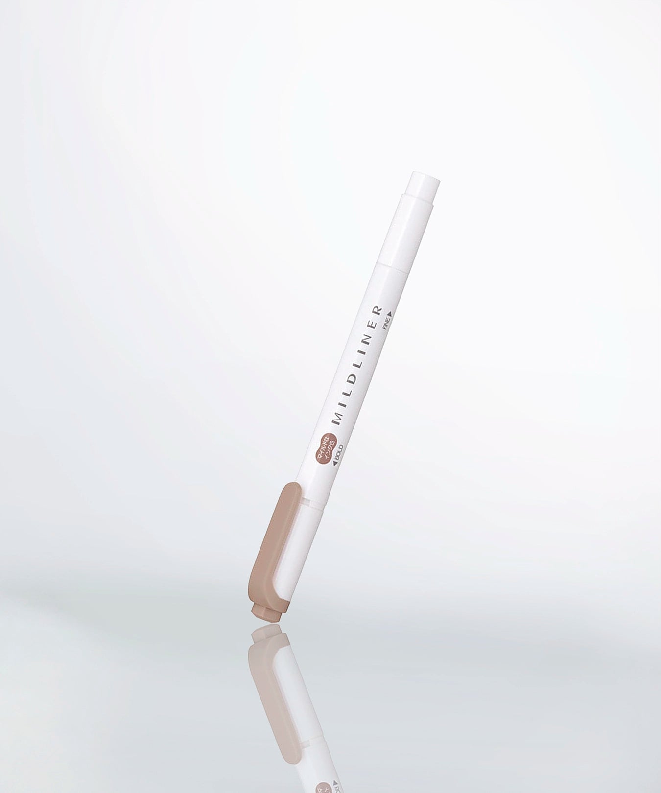 a zebra mildliner marker in taupe 